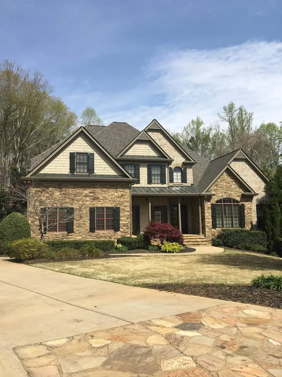 Newly installed residential roof on an Canton-area home